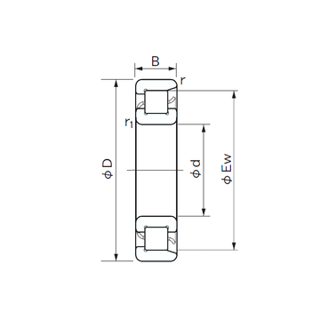 NF 322 NACHI Cylindrical Roller Bearings