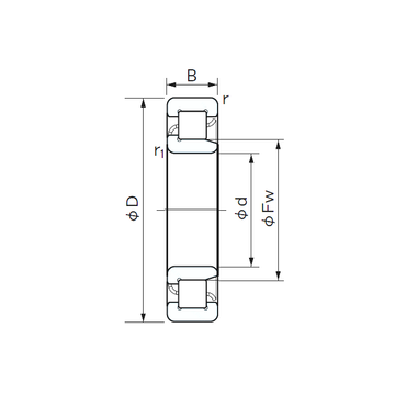 NJ 1014 NACHI Cylindrical Roller Bearings