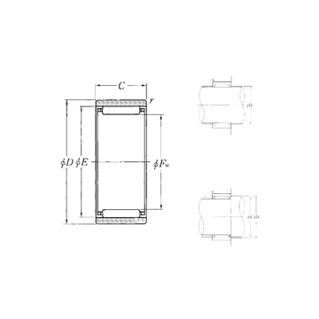 RNAO-8×15×10T2  NTN Needle Roller Bearings