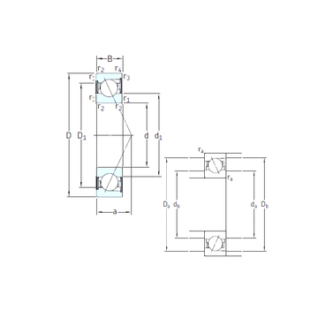 E 208 /S/NS 7CE1 SNFA Angular Contact Ball Bearings