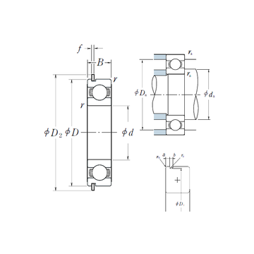 6826NR NSK Deep Groove Ball Bearings