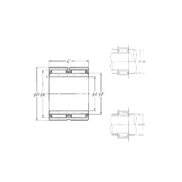 NAO-60×90×60ZW  NTN Needle Roller Bearings