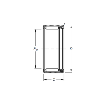 HK2018RS  Timken Needle Roller Bearings